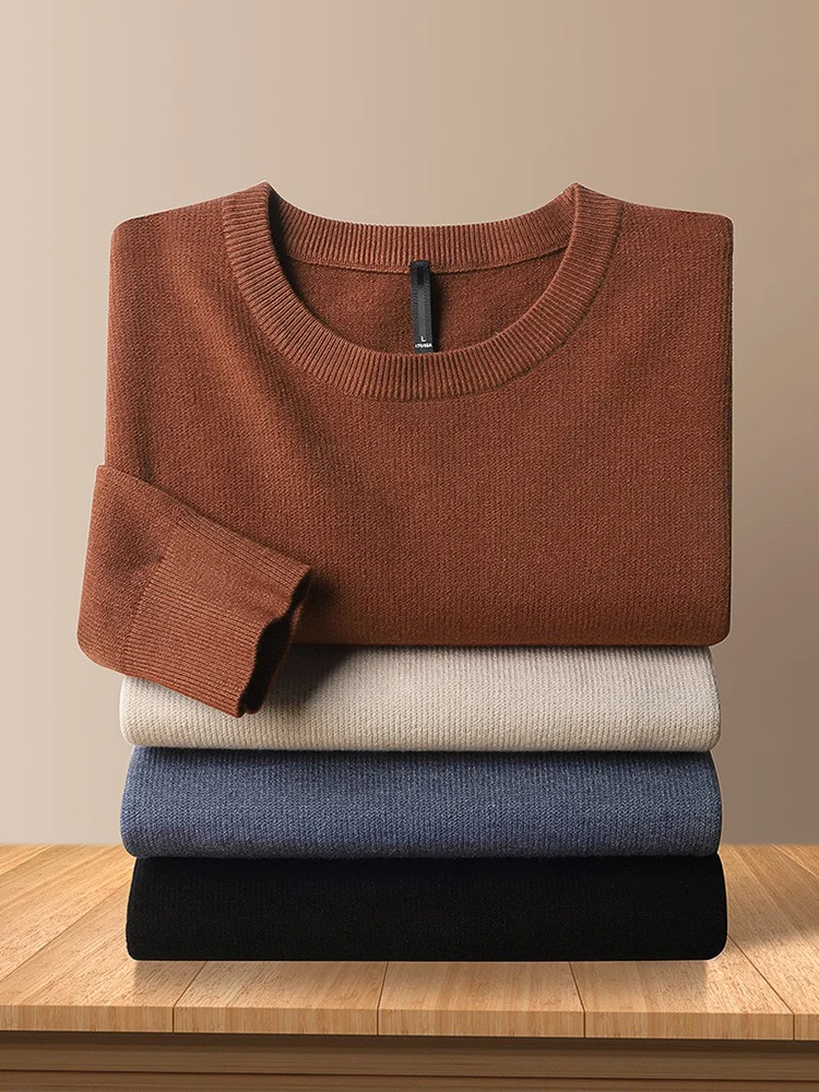 Warm Wool Sweater round Ne Slim Fit Men's Base Layer Knitted irt Faionable Busin Casual Autumn Winter
Warm Wool Sweater round Ne Slim Fit Men's Base Layer Knitted irt Faionable Busin Casual Autumn Winter