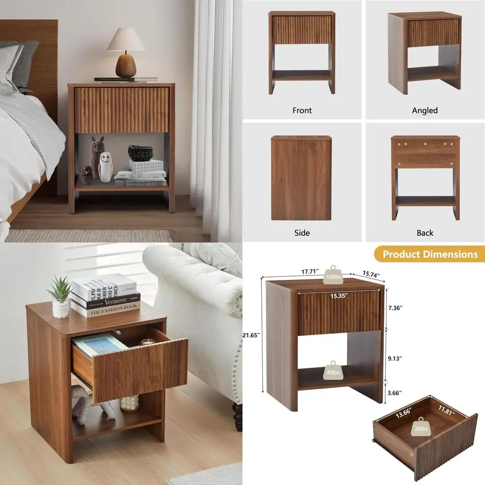 Прикроватная тумбочка в стиле Mid-Century Modern, компактный деревянный шкафчик для спальни или гостиной, идеально подходит для небольших помещений.
Прикроватная тумбочка в стиле Mid-Century Modern, компактный деревянный шкафчик для спальни или гостиной, идеально подходит для небольших помещений.