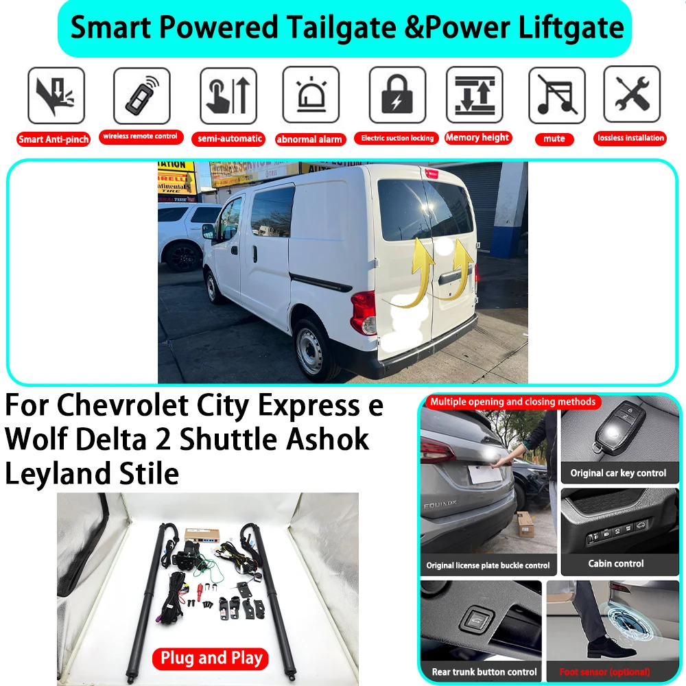  Электропривод багажника для Chevrolet City Express, e-Wolf, Delta 2 Shuttle, Ashok Leyland Stile, автоматический подъемник задней двери
Электропривод багажника для Chevrolet City Express, e-Wolf, Delta 2 Shuttle, Ashok Leyland Stile, автоматический подъемник задней двери