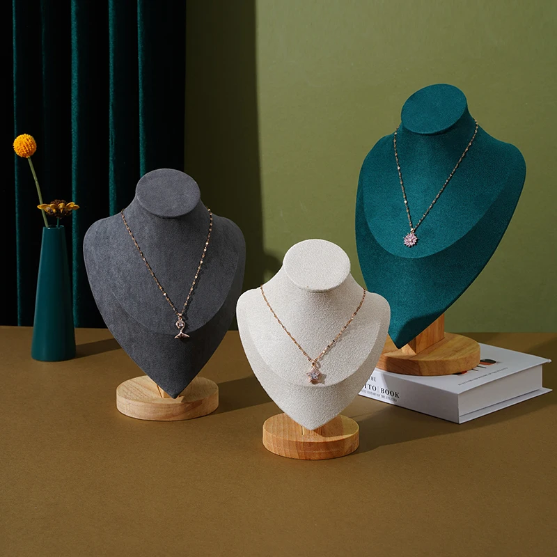 Jewelry Display Stand Wooden Heart Female Mannequin Necklace Pendant Showcase Decor
Jewelry Display Stand Wooden Heart Female Mannequin Necklace Pendant Showcase Decor