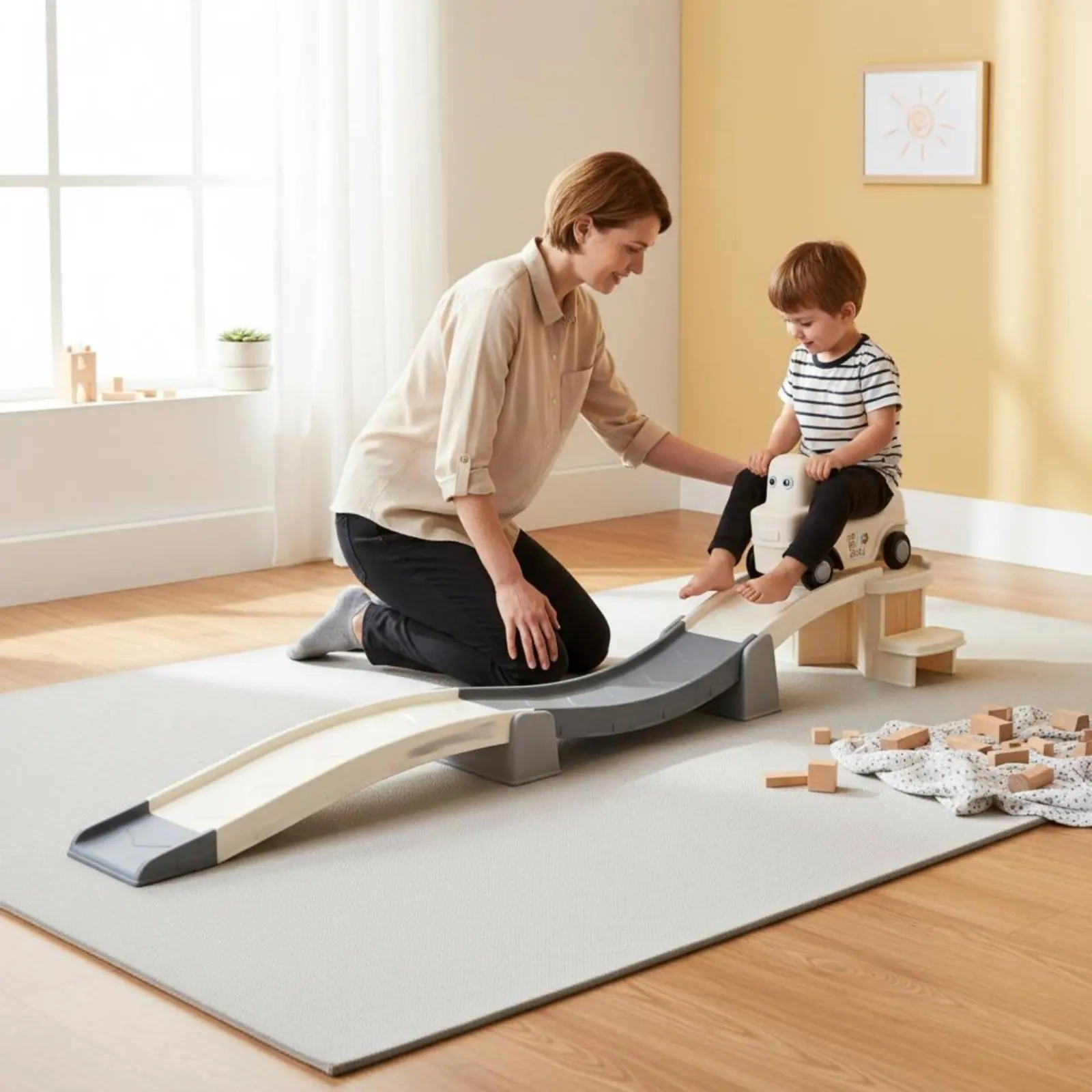 Three-Section Slide Car Track Child-Safe Preschool Sensory Slide Track Children's Toy Sturdy Plastic Build CE Certified for Home
Three-Section Slide Car Track Child-Safe Preschool Sensory Slide Track Children's Toy Sturdy Plastic Build CE Certified for Home