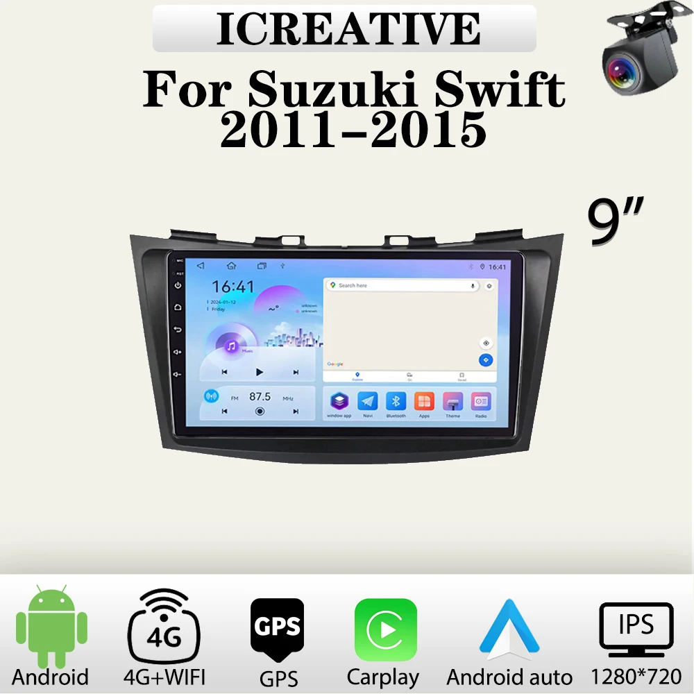 Car Radio for Suzuki Swift 2011 - 2015 Carplay Multimedia Player 2din Stereo Autoaudio Android Head Unit 9 Inch Navigation GPS
Car Radio for Suzuki Swift 2011 - 2015 Carplay Multimedia Player 2din Stereo Autoaudio Android Head Unit 9 Inch Navigation GPS