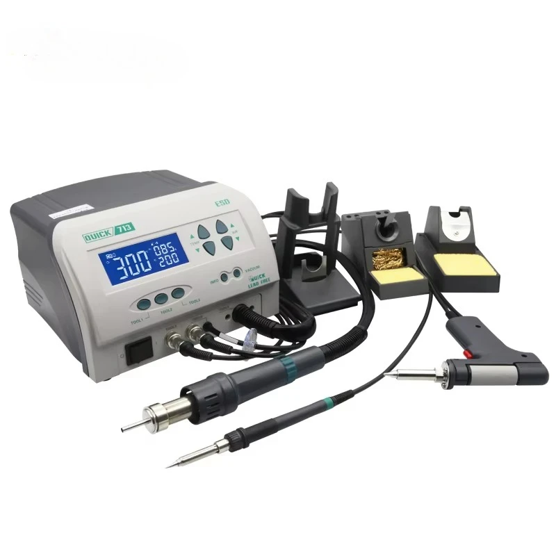 Factory Direct 3-in-1 713 Rework System Hot Selling 220V Soldering Station for Soldering & Desoldering All in One