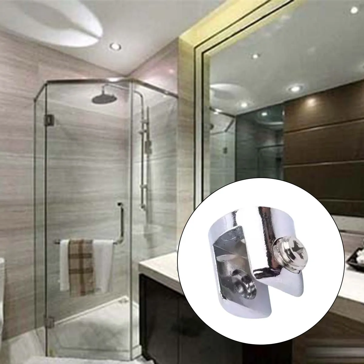 10Pcs/Set Useful Chrome-Plated Glass Shelf Clips - Support Brackets for 6-8 Mm Thick Glass, Clamping Tools Included
10Pcs/Set Useful Chrome-Plated Glass Shelf Clips - Support Brackets for 6-8 Mm Thick Glass, Clamping Tools Included
