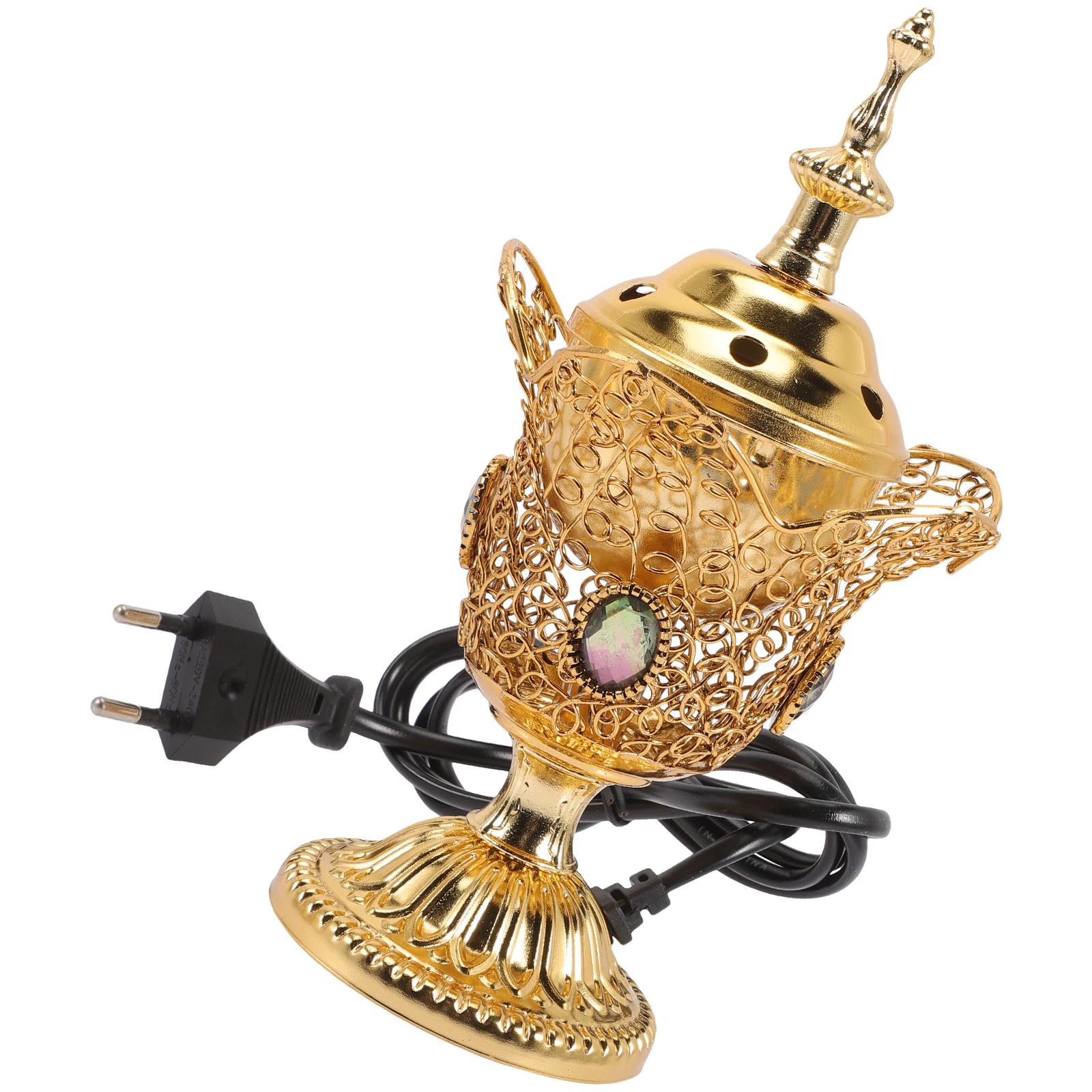 Incense Burner Electric Censer Decorative Indoor Metal Home Aromatherapy Stove Middle Eastern Style Living Room Table Desk
Incense Burner Electric Censer Decorative Indoor Metal Home Aromatherapy Stove Middle Eastern Style Living Room Table Desk