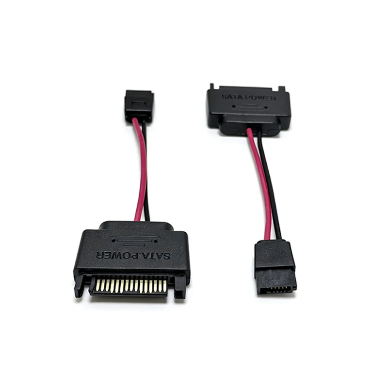 2PCS Power 15-Pin Male to SATA 6-Pin Slimline Power Adapter Cable
2PCS Power 15-Pin Male to SATA 6-Pin Slimline Power Adapter Cable