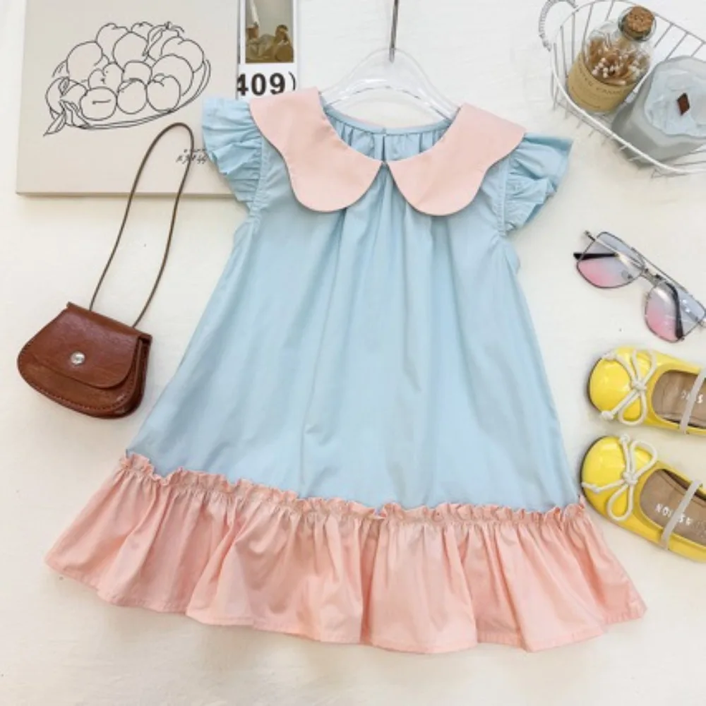 2026 Summer Girls Princess Dress, Sleeveless Ruffle Collar Gown, Cute Patchwork Toddler Kids Daily Outfit for 90-150cm
2026 Summer Girls Princess Dress, Sleeveless Ruffle Collar Gown, Cute Patchwork Toddler Kids Daily Outfit for 90-150cm