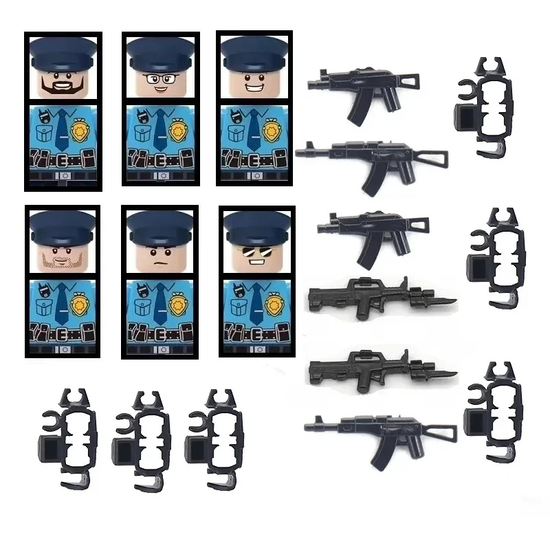 Mini Hong Kong PTU City Police Soldier Figures Military Small Building Block Brick Modern Army Block Brick MOC Toy For Kid
Mini Hong Kong PTU City Police Soldier Figures Military Small Building Block Brick Modern Army Block Brick MOC Toy For Kid