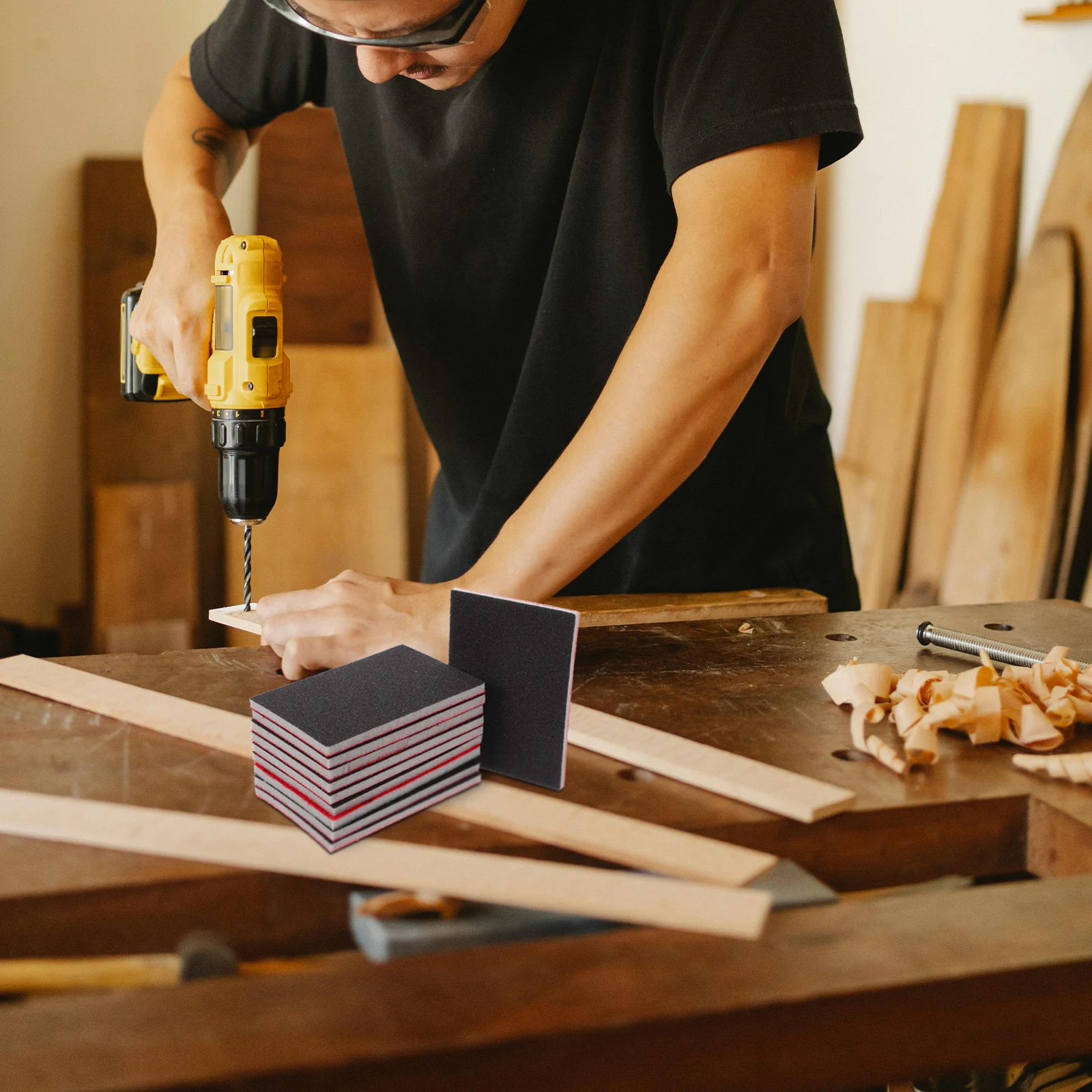 10pcs Backing Sand Paper Sponge Blocks 180 Grit Pads For Wood Furniture Polishing Drywall Sanding Sponge Sanding Blocks For
10pcs Backing Sand Paper Sponge Blocks 180 Grit Pads For Wood Furniture Polishing Drywall Sanding Sponge Sanding Blocks For