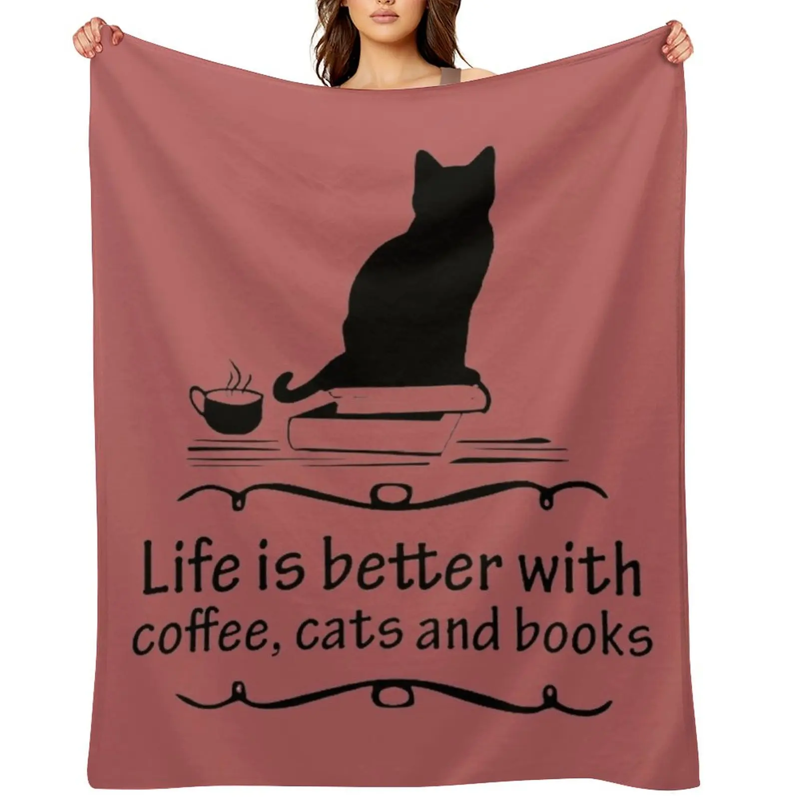 life is better with coffee cats and books Throw Blanket Cute valentine gift ideas Luxury Designer Giant Sofa Blankets
life is better with coffee cats and books Throw Blanket Cute valentine gift ideas Luxury Designer Giant Sofa Blankets