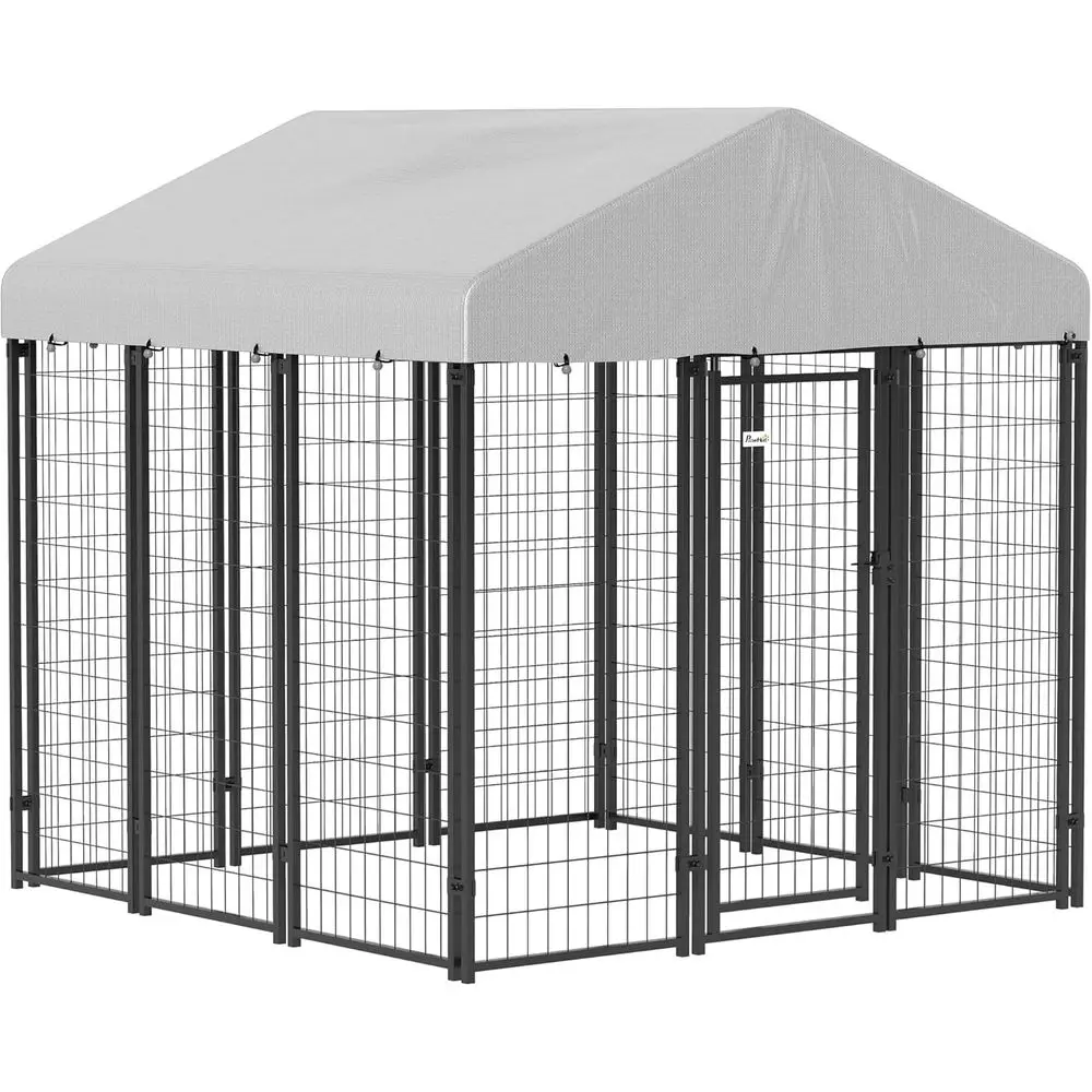 Outdoor Dog Kennel 6' x 6' x 6' Heavy Duty Welded Wire Dog Playpen Enclosure with Escape-Proof Lock, UV-Resistant & Waterproof C
Outdoor Dog Kennel 6' x 6' x 6' Heavy Duty Welded Wire Dog Playpen Enclosure with Escape-Proof Lock, UV-Resistant & Waterproof C
