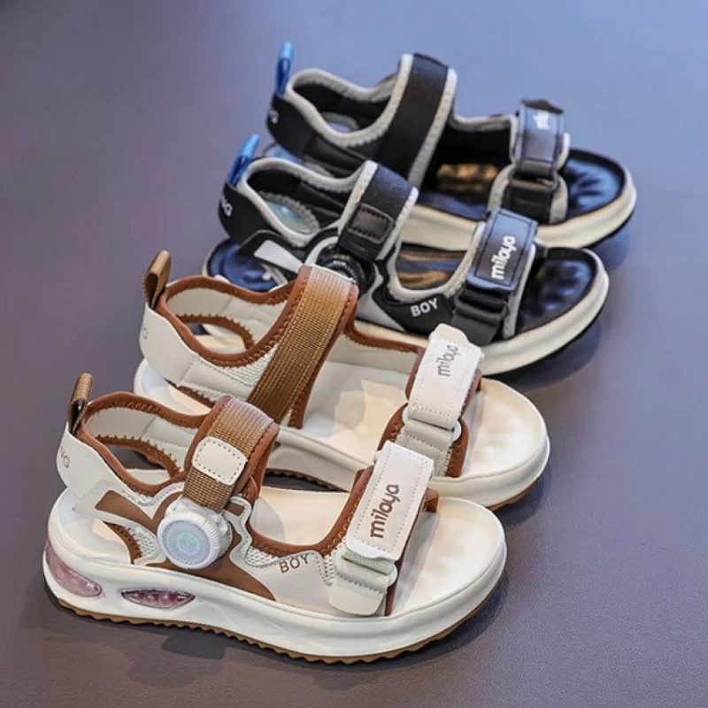 PU Leather Summer Sandals For Children Anti-slippery Waterproof Boy's Girl's Beach Shoes Trend Fashion Teenager Kid's Footwear
PU Leather Summer Sandals For Children Anti-slippery Waterproof Boy's Girl's Beach Shoes Trend Fashion Teenager Kid's Footwear