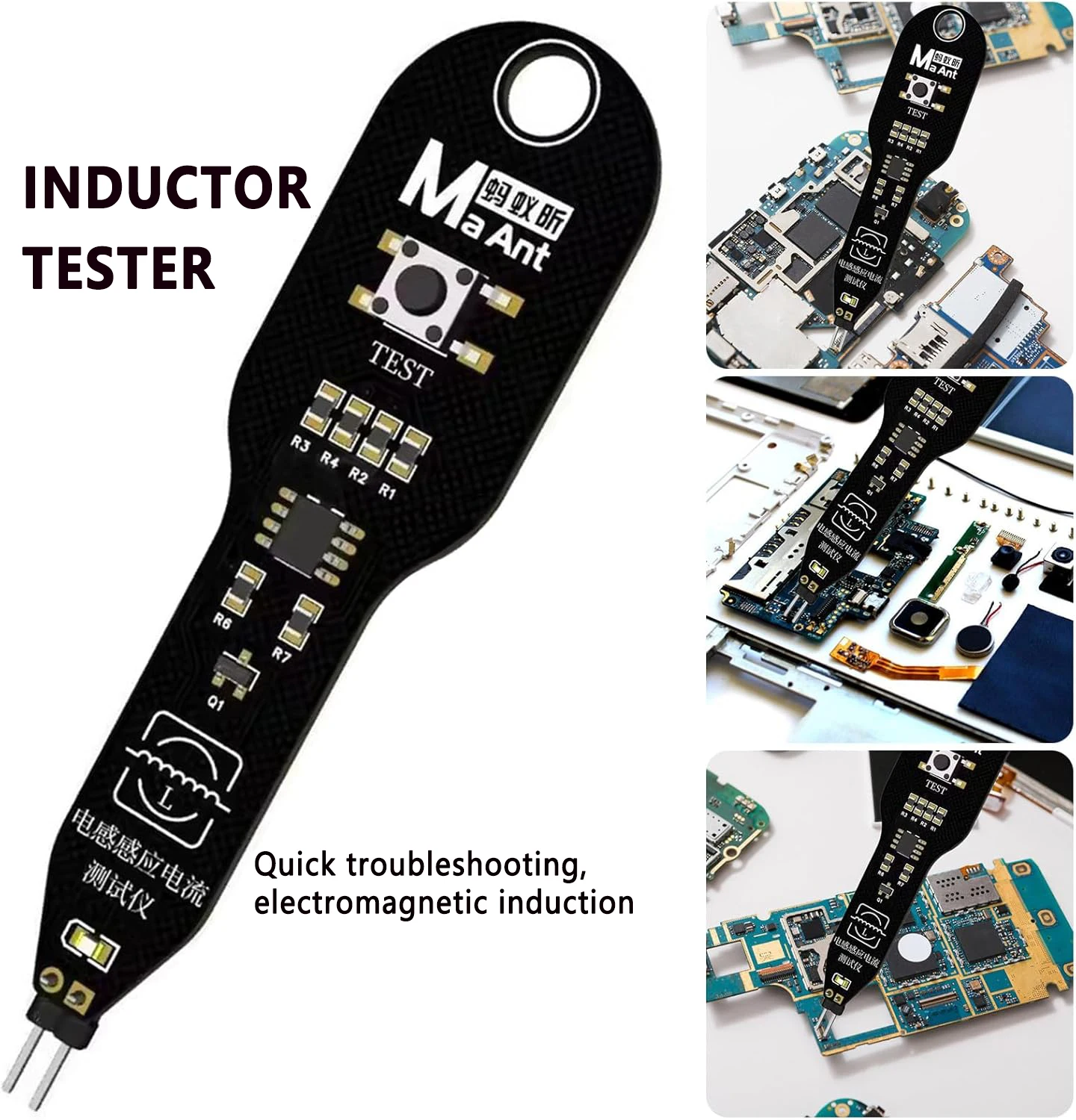 MaAnt M093 Motherboard Coil Tester Inductor Detector Tool for PC Repair Electromagnetic Induction Quick Fault Check
MaAnt M093 Motherboard Coil Tester Inductor Detector Tool for PC Repair Electromagnetic Induction Quick Fault Check