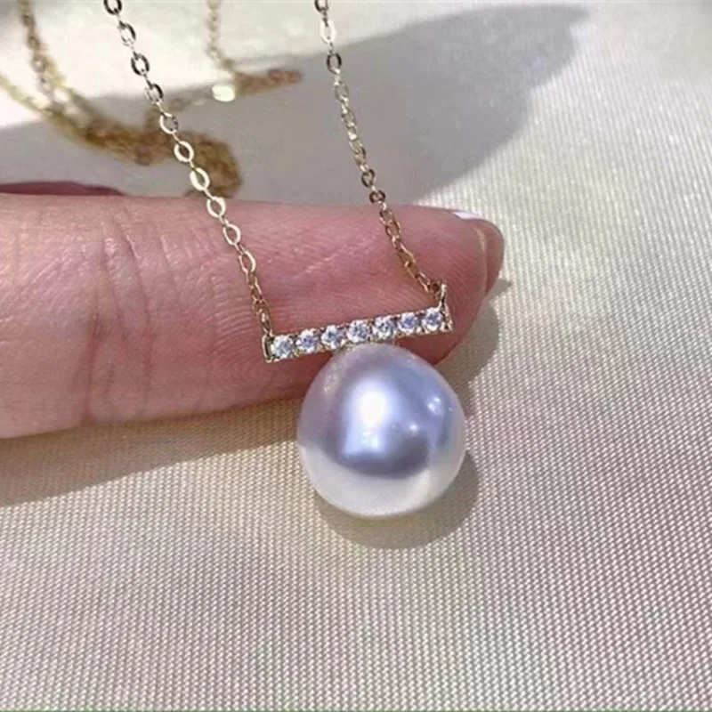 Fine 10-11mm Natural Pearl Pendant Necklace Round Necklace, 925 Sterling Silver Pendants for Women Fashion Free Shipping
Fine 10-11mm Natural Pearl Pendant Necklace Round Necklace, 925 Sterling Silver Pendants for Women Fashion Free Shipping