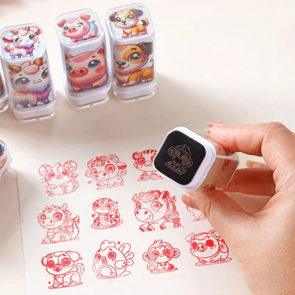 Dragon Monkey Zodiac Stamps DIY Painting Stationery Cute Animals Seal Hand Account Cartoon Animals Figure Stamps
Dragon Monkey Zodiac Stamps DIY Painting Stationery Cute Animals Seal Hand Account Cartoon Animals Figure Stamps