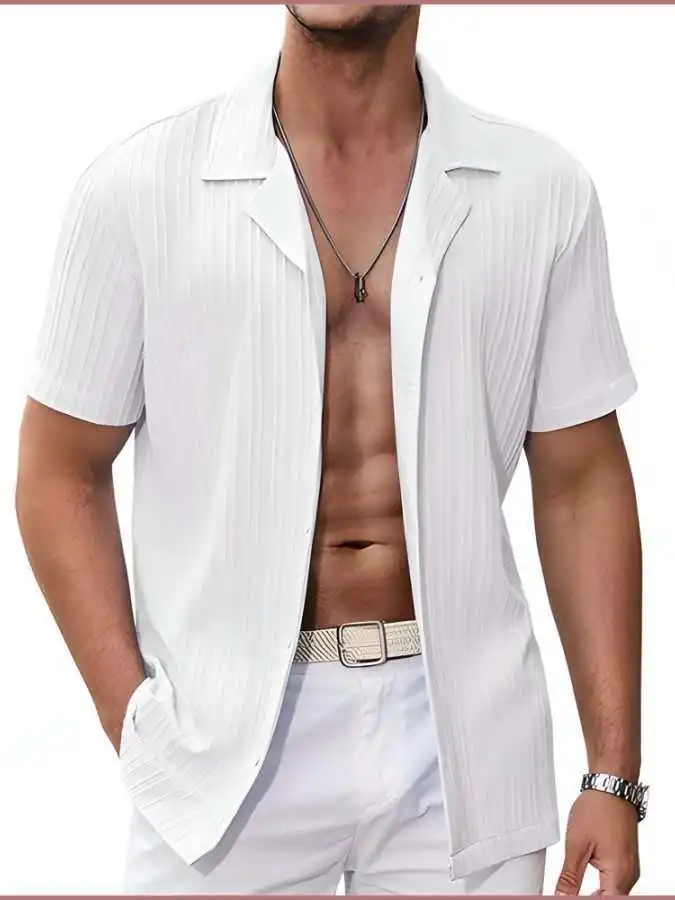 Men's Summer Shirt Standard Fit Print Sun-Protective Short Sleeve Ice Sensation Ultra-Short Length Home Casual Small Stripes
Men's Summer Shirt Standard Fit Print Sun-Protective Short Sleeve Ice Sensation Ultra-Short Length Home Casual Small Stripes