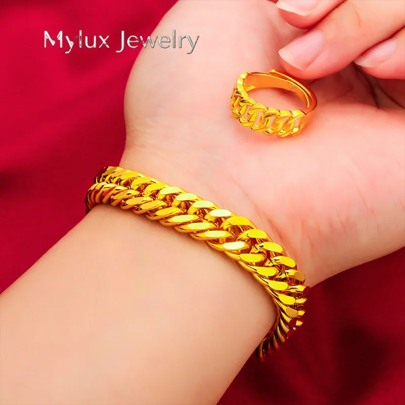 Mylux Jewelry 10MM Men's Bracelet, 24K Gold, AU999 | Antique coin engravings with distressed finish, vintage oriental charm.
Mylux Jewelry 10MM Men's Bracelet, 24K Gold, AU999 | Antique coin engravings with distressed finish, vintage oriental charm.