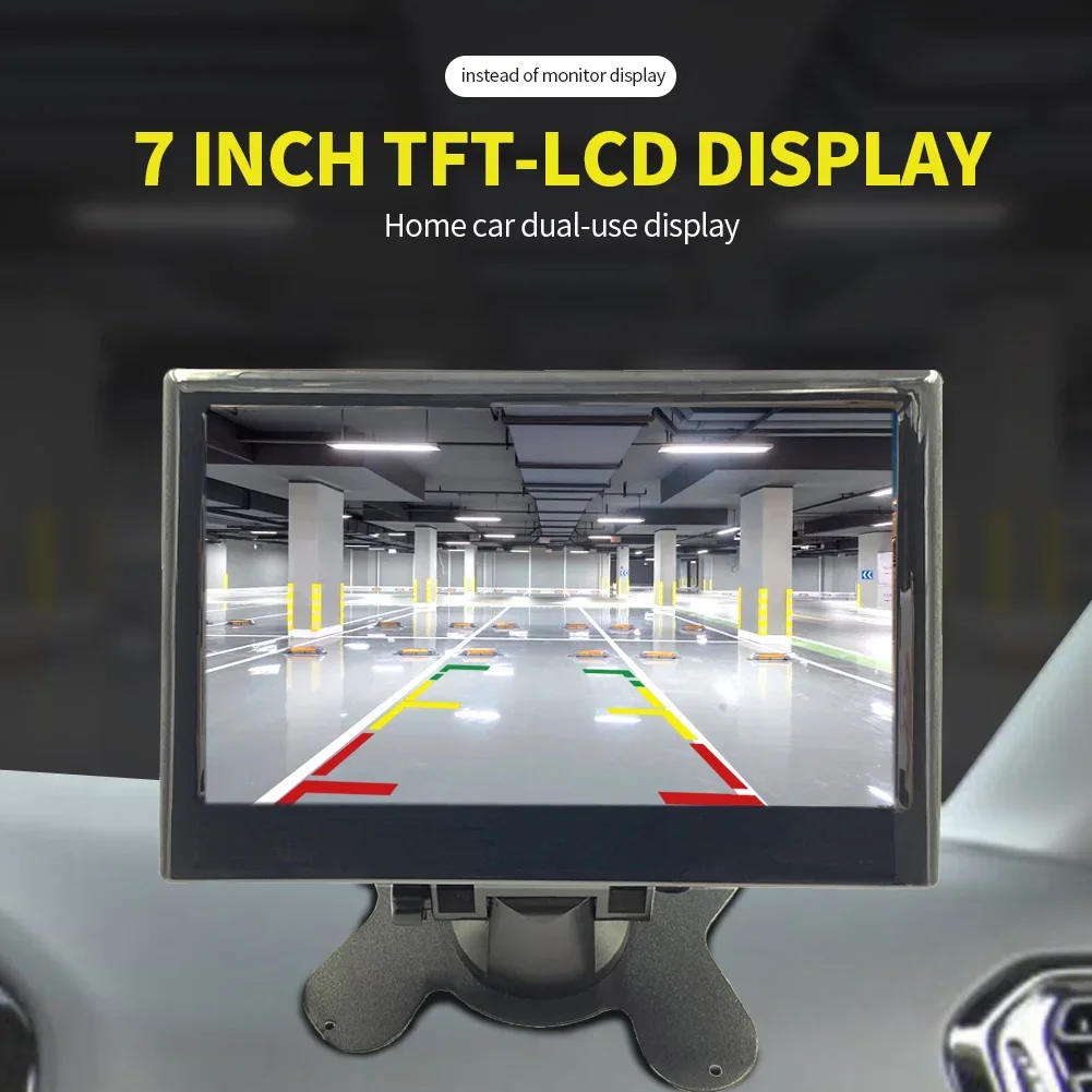 7 Inch Car Monitor TFT LCD Color Screen Car Rear View Camera Safe Parking Reversing Rear-view Display Monitor Support Car Camera
7 Inch Car Monitor TFT LCD Color Screen Car Rear View Camera Safe Parking Reversing Rear-view Display Monitor Support Car Camera