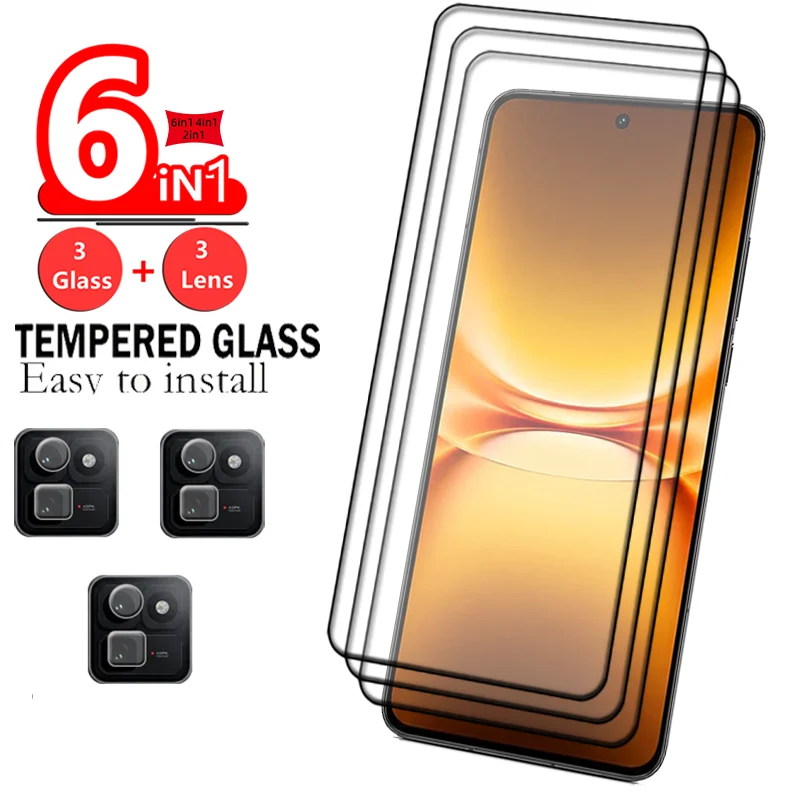 6-in-1 For iQOO 15T Glass iQOO 15T Tempered Glass 9H Phone Protective Full Cover Glue Screen Protector Vivo iQOO 15T Lens Glass
6-in-1 For iQOO 15T Glass iQOO 15T Tempered Glass 9H Phone Protective Full Cover Glue Screen Protector Vivo iQOO 15T Lens Glass