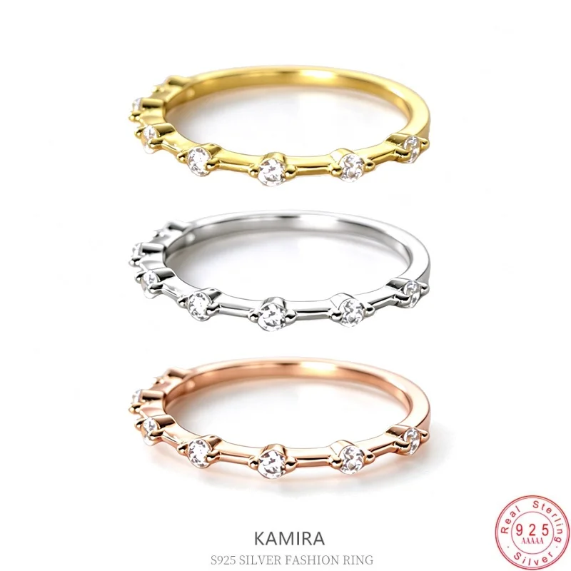 KAMIRA Real 925 Sterling Silver Elegant Beautiful Zircon Rings for Women Luxury Wedding Proposal Fashion Romantic Jewellery Gift
KAMIRA Real 925 Sterling Silver Elegant Beautiful Zircon Rings for Women Luxury Wedding Proposal Fashion Romantic Jewellery Gift