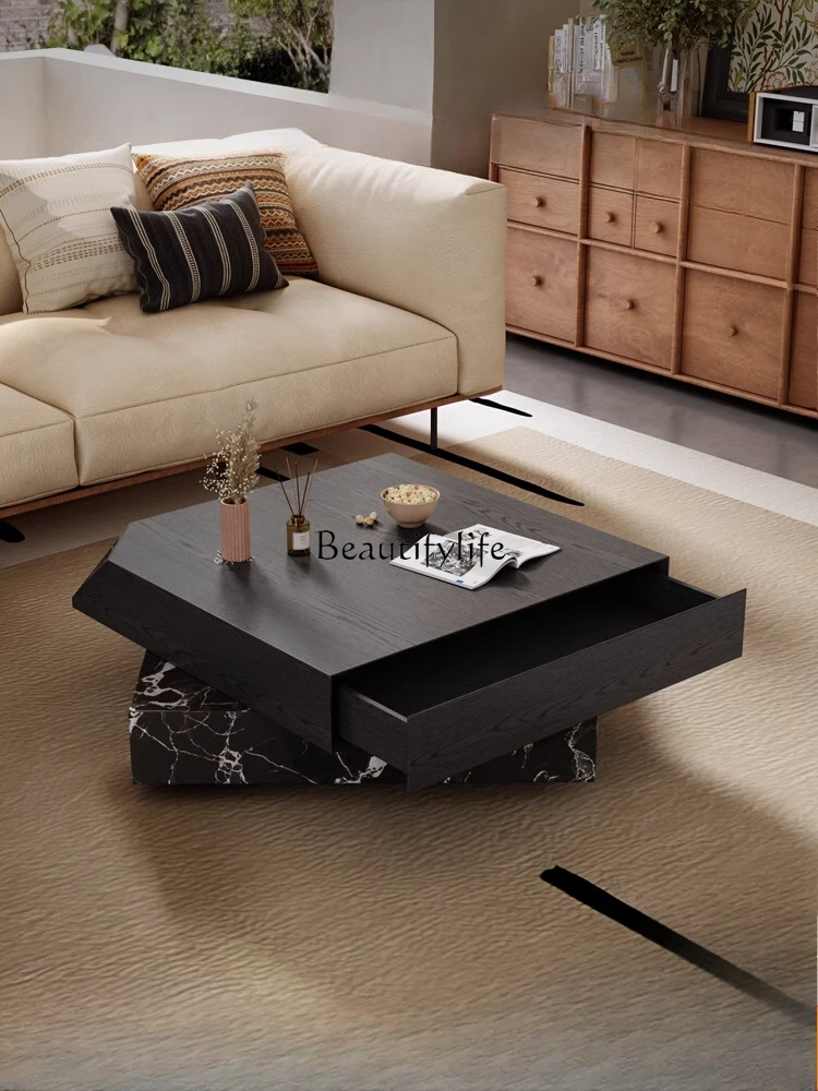 Wabi-sabi wind wood grain coffee table small apartment living room antique creative light luxury coffee table table
Wabi-sabi wind wood grain coffee table small apartment living room antique creative light luxury coffee table table