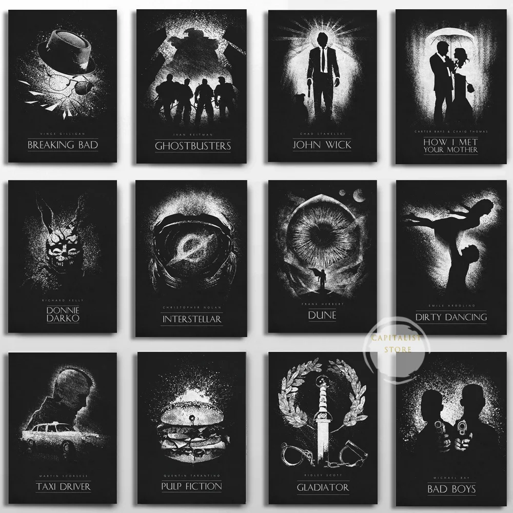 Black White Classic Movie Dune/Pulp Fiction / Breaking Bad Print Art Canvas Poster For Living Room Decor Home Wall Picture
Black White Classic Movie Dune/Pulp Fiction / Breaking Bad Print Art Canvas Poster For Living Room Decor Home Wall Picture