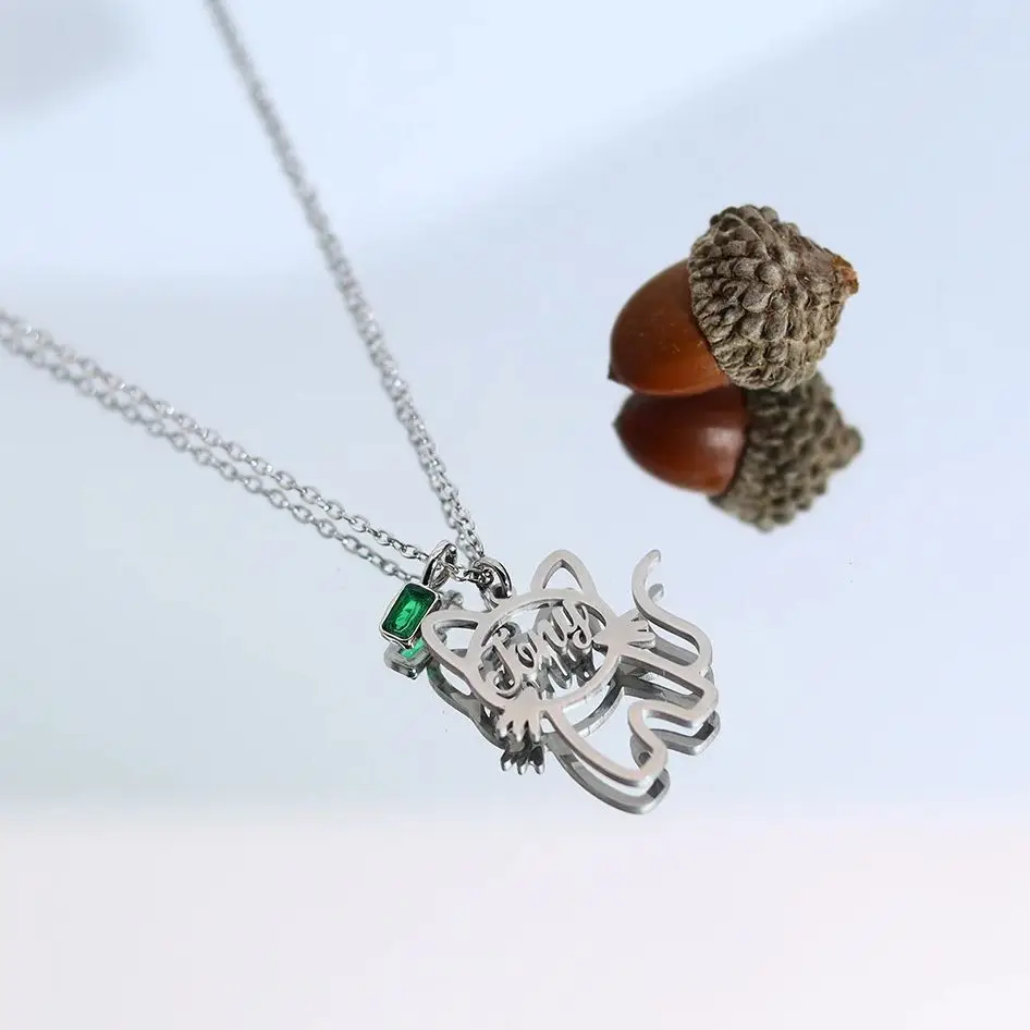 Todorova Custom Hollow Cat Ears Name Necklace Stainless Steel Cute Christmas Jewelry Gift For Girlfriend & Wife
Todorova Custom Hollow Cat Ears Name Necklace Stainless Steel Cute Christmas Jewelry Gift For Girlfriend & Wife