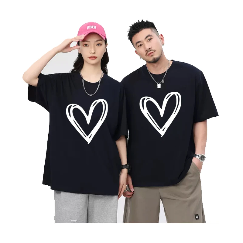 Cartoon center big heart 2D T-shirt short sleeved round neck casual sports top summer aesthetic women's top
Cartoon center big heart 2D T-shirt short sleeved round neck casual sports top summer aesthetic women's top