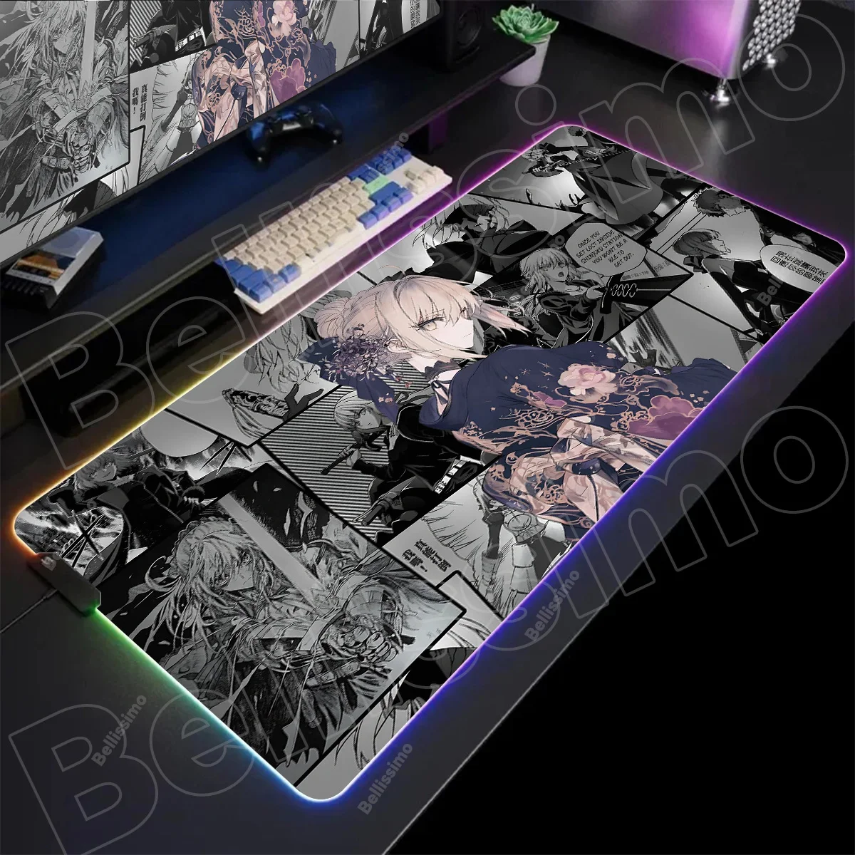 Anime Fate Saber Backlight Gaming Mousepad RGB Gamer Mousepads LED Non-Slip Rubber Mouse Mats Decoration Lighting Keyboard Mat
Anime Fate Saber Backlight Gaming Mousepad RGB Gamer Mousepads LED Non-Slip Rubber Mouse Mats Decoration Lighting Keyboard Mat