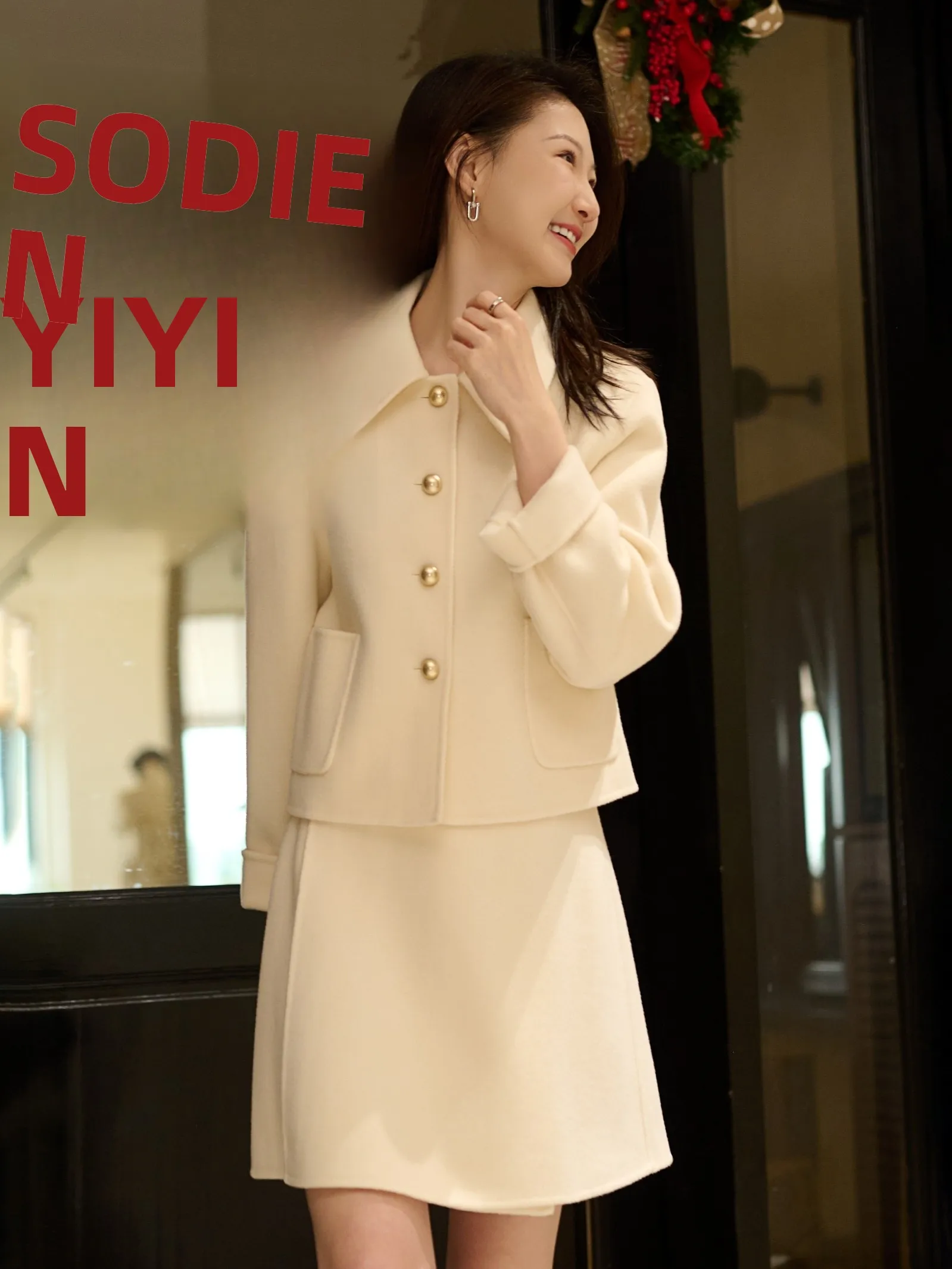 Elegant JPOO Cashmere Wool Double-Faced Tweed Set Rich Girl Outfit 10 Short Coat Skirt Set Women's Fashion Winter Ensemble
Elegant JPOO Cashmere Wool Double-Faced Tweed Set Rich Girl Outfit 10 Short Coat Skirt Set Women's Fashion Winter Ensemble