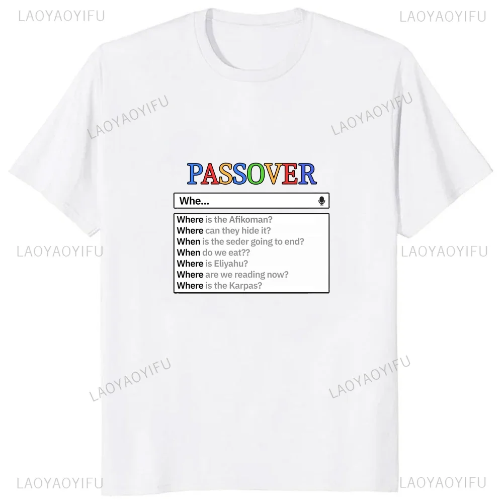 Funny Jewish Passover Printed Graphic TShirt Cotton Classic Casual Man Clothing Y2k Comfort Breathe Streetwear Hip Hop Women Tee
Funny Jewish Passover Printed Graphic TShirt Cotton Classic Casual Man Clothing Y2k Comfort Breathe Streetwear Hip Hop Women Tee