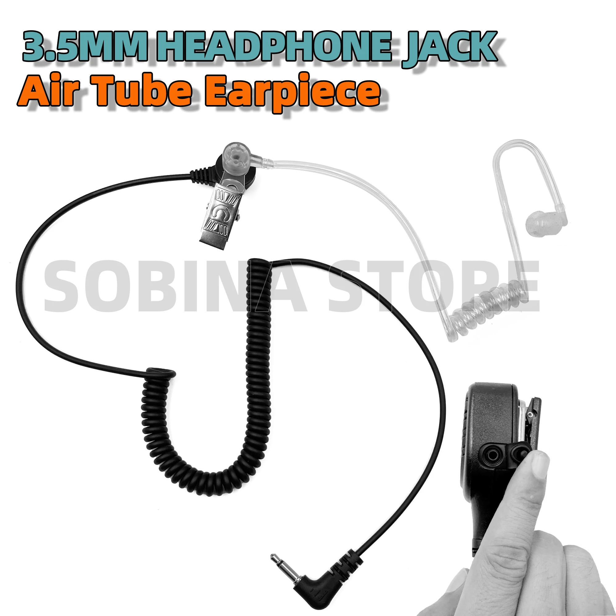1Pin 3.5mm Covert Acoustic Tube Earpiece Earphone Dense Sound Air Tube Headset Concealed Sound Tube Headset
1Pin 3.5mm Covert Acoustic Tube Earpiece Earphone Dense Sound Air Tube Headset Concealed Sound Tube Headset