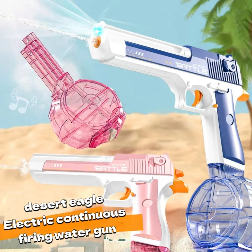 Summer Water Gun New lighting models 1911 electric Desert Eagle water gun Full Automatic Shooting Water Beach For kid Adult
Summer Water Gun New lighting models 1911 electric Desert Eagle water gun Full Automatic Shooting Water Beach For kid Adult