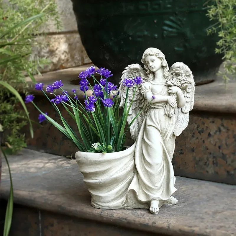 Angel Flower Pot Resin Craft, Retro European Garden Ornament, Indoor Outdoor Courtyard Villa Landscape Decor, Ideal Gift
Angel Flower Pot Resin Craft, Retro European Garden Ornament, Indoor Outdoor Courtyard Villa Landscape Decor, Ideal Gift
