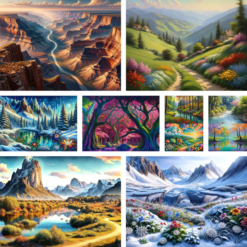 Landscape Fantasy Nature Printed Cross-Stitch Full Kit DIY Embroidery Painting Needlework Hobby Sewing Jewelry Mulina Stamped
Landscape Fantasy Nature Printed Cross-Stitch Full Kit DIY Embroidery Painting Needlework Hobby Sewing Jewelry Mulina Stamped