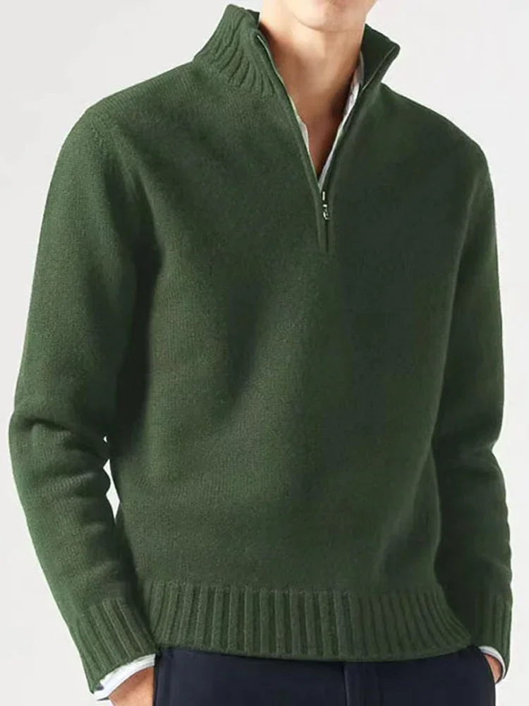 Men's Fashion Zipper Turtleneck Sweaters Casual Solid Long Sleeve Warm Knitted Pullover 2024 Winter Cashmere Thicken Jumpers
Men's Fashion Zipper Turtleneck Sweaters Casual Solid Long Sleeve Warm Knitted Pullover 2024 Winter Cashmere Thicken Jumpers
