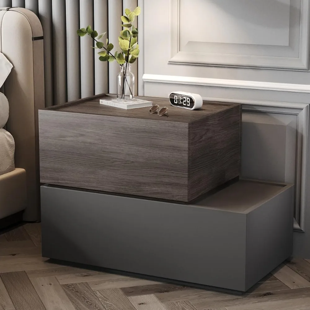 Modern Nightstand Stackable Storage Drawers, Modular Bedroom Furniture Set - Storage Cabinet, Bedside Table, Sofa End Table
Modern Nightstand Stackable Storage Drawers, Modular Bedroom Furniture Set - Storage Cabinet, Bedside Table, Sofa End Table