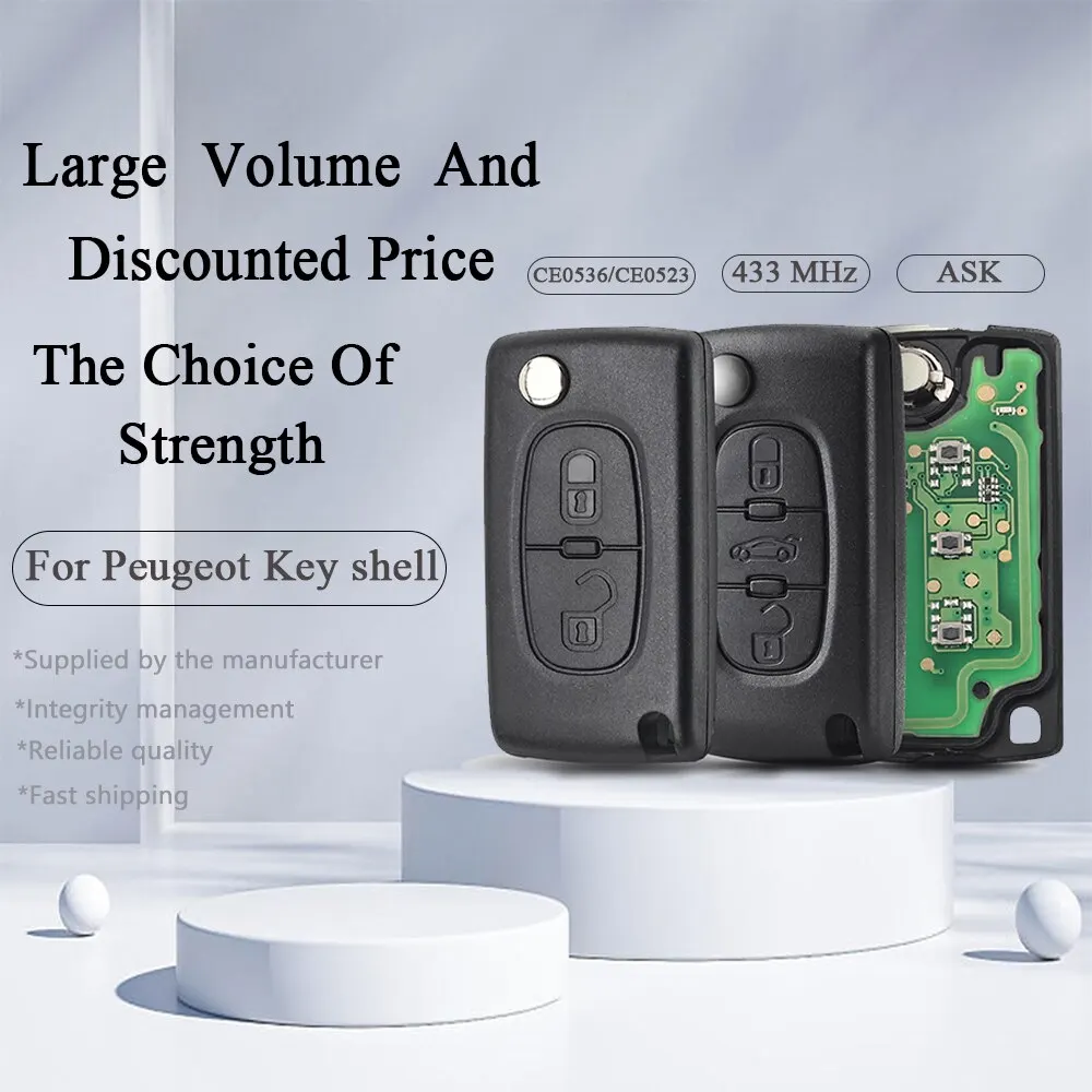 Автомобильный дистанционный ключ 433 МГц для CITROEN C1 C2 C3 C4 C5 Berlingo Picasso для Peugeot 207 307 407 ID46 CE0536/CE0523 ASK FSK
Автомобильный дистанционный ключ 433 МГц для CITROEN C1 C2 C3 C4 C5 Berlingo Picasso для Peugeot 207 307 407 ID46 CE0536/CE0523 ASK FSK