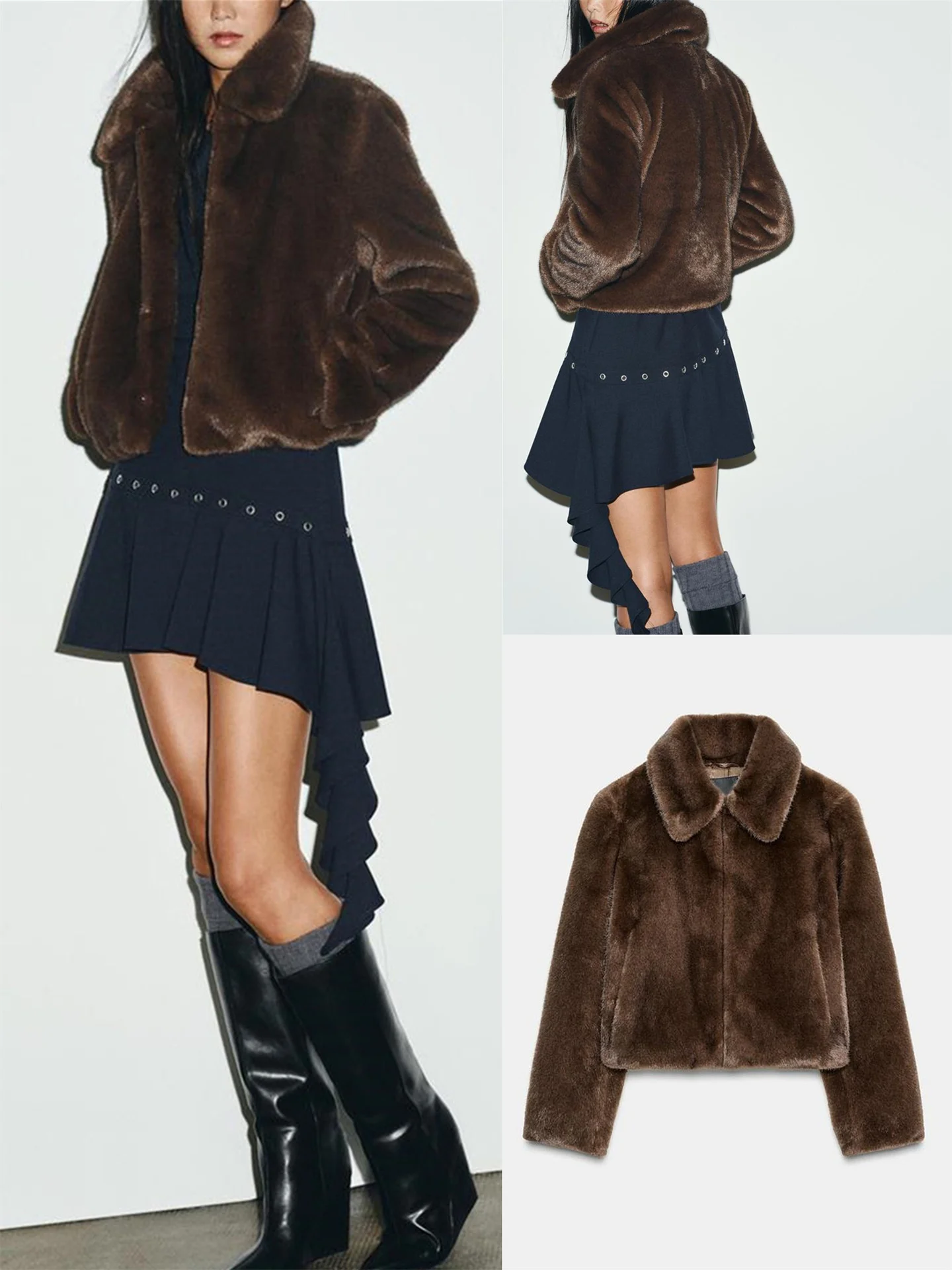 Faionable Winter Women's Long Sve Faux Fur Coat Stand Collar Warm Pure Color Stand Fit Chinese Brand Ele Sle
Faionable Winter Women's Long Sve Faux Fur Coat Stand Collar Warm Pure Color Stand Fit Chinese Brand Ele Sle