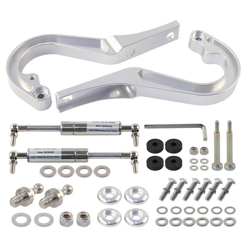 Комплект алюминиевых петель капота (левая+правая), обработанных на ЧПУ, для Chevrolet Camaro 1967-1969, для двигателей L6V8 3.8L 7.0L, серебристый/черный
Комплект алюминиевых петель капота (левая+правая), обработанных на ЧПУ, для Chevrolet Camaro 1967-1969, для двигателей L6V8 3.8L 7.0L, серебристый/черный