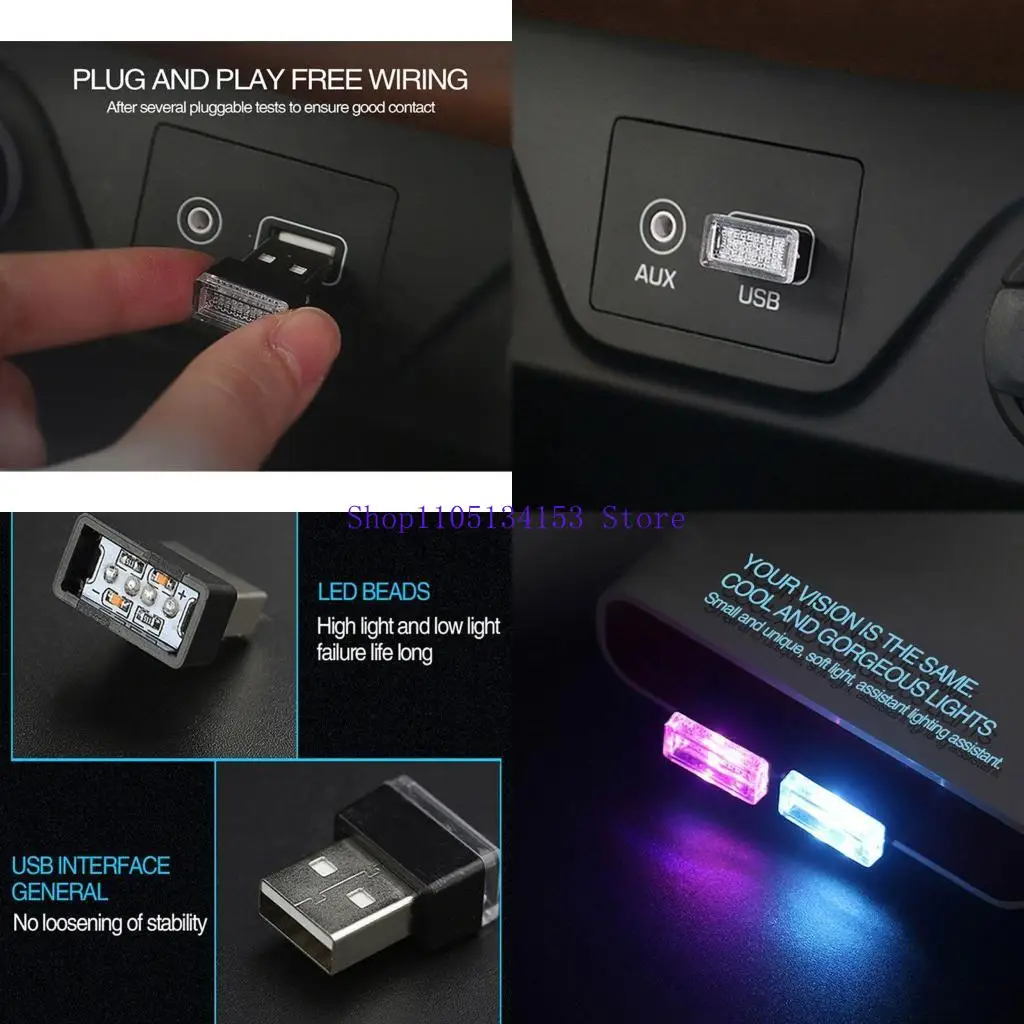 USB светодиодный интерьер автомобиля, атмосферная лампа, ночное светодиодное украшение, мини-USB-светильник, окружающее освещение, светильник для стайлинга автомобилей
USB светодиодный интерьер автомобиля, атмосферная лампа, ночное светодиодное украшение, мини-USB-светильник, окружающее освещение, светильник для стайлинга автомобилей