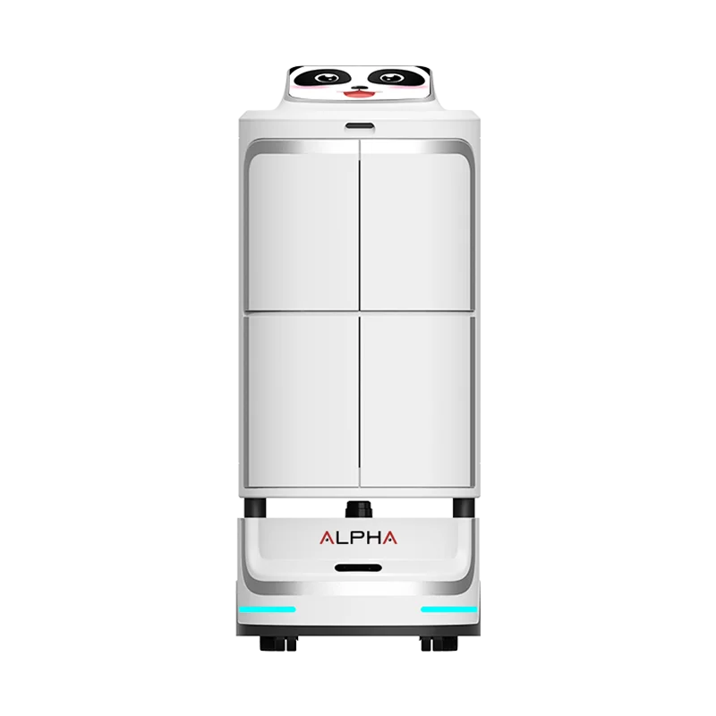 Restaurant Hotel Large-Space Load-Capacity Factory-Patent High Quality Professional Android-Based VSLAM Delivery Robot
Restaurant Hotel Large-Space Load-Capacity Factory-Patent High Quality Professional Android-Based VSLAM Delivery Robot