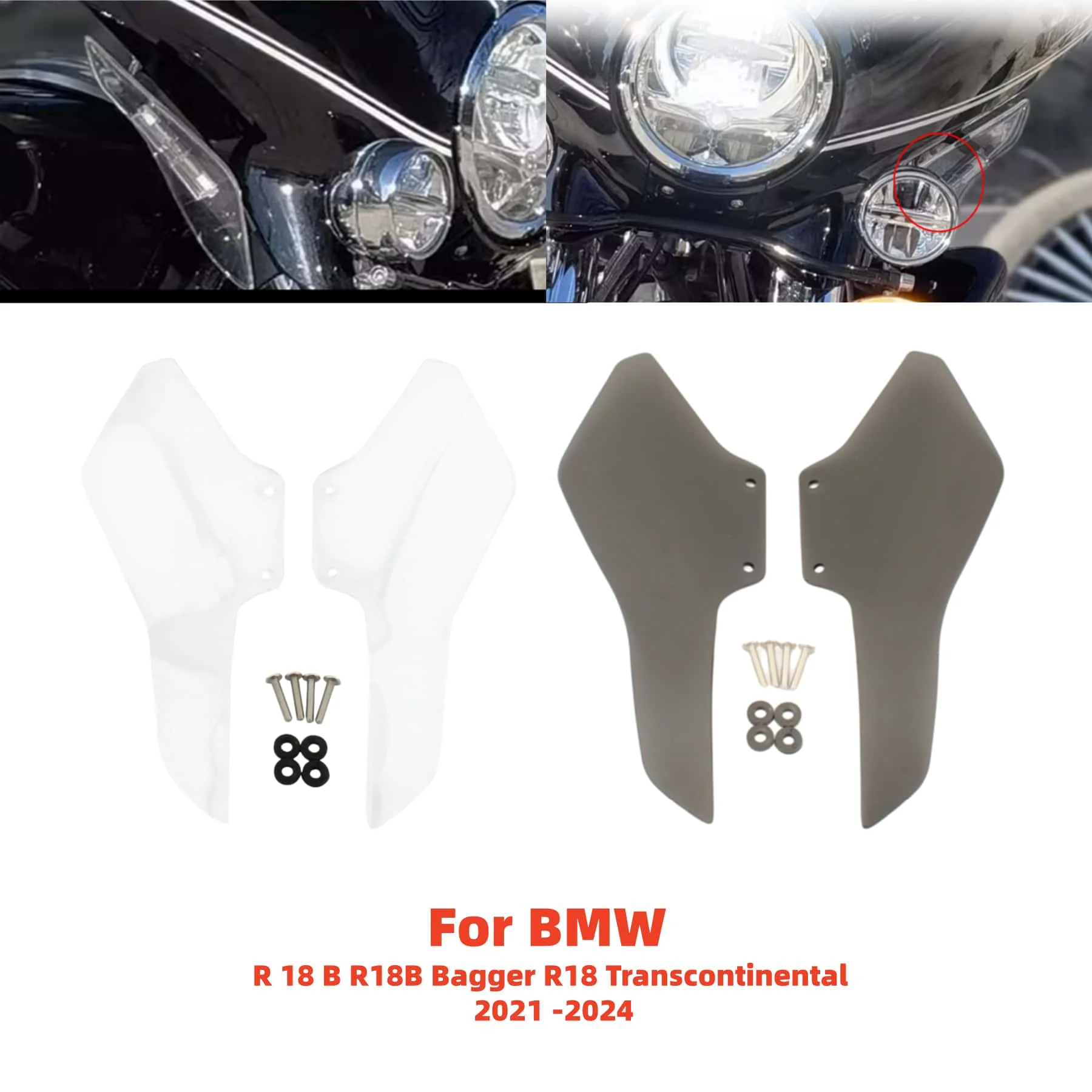 Motorcycle Wind Deflector Leg Protector Side Fairing Windshield Fits For BMW R 18 B R18B Bagger 2021-2024 Accessories
Motorcycle Wind Deflector Leg Protector Side Fairing Windshield Fits For BMW R 18 B R18B Bagger 2021-2024 Accessories