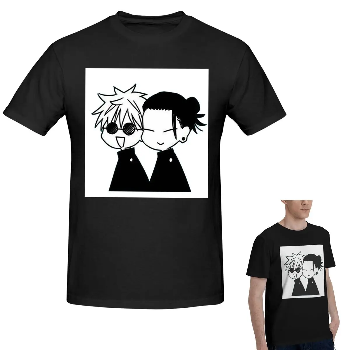 Футболка из 100% хлопка Gojo Satoru And Geto Suguru, мужская забавная футболка большого размера, мужские летние рубашки с круглым вырезом, топы S-6XL
Футболка из 100% хлопка Gojo Satoru And Geto Suguru, мужская забавная футболка большого размера, мужские летние рубашки с круглым вырезом, топы S-6XL