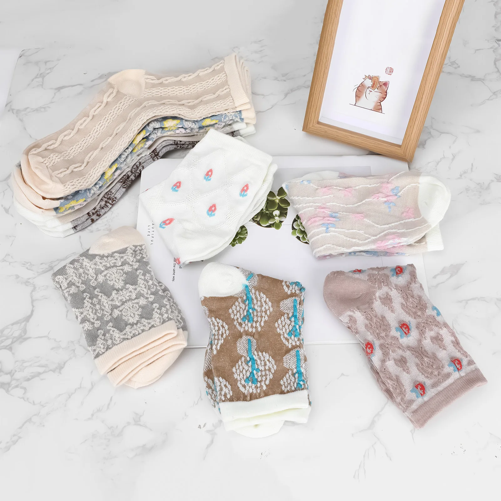 9 Pairs Winter Knit Warm Calf Socks Multi Color Design Breathable Soft Socks Suitable for Women and Girls
9 Pairs Winter Knit Warm Calf Socks Multi Color Design Breathable Soft Socks Suitable for Women and Girls