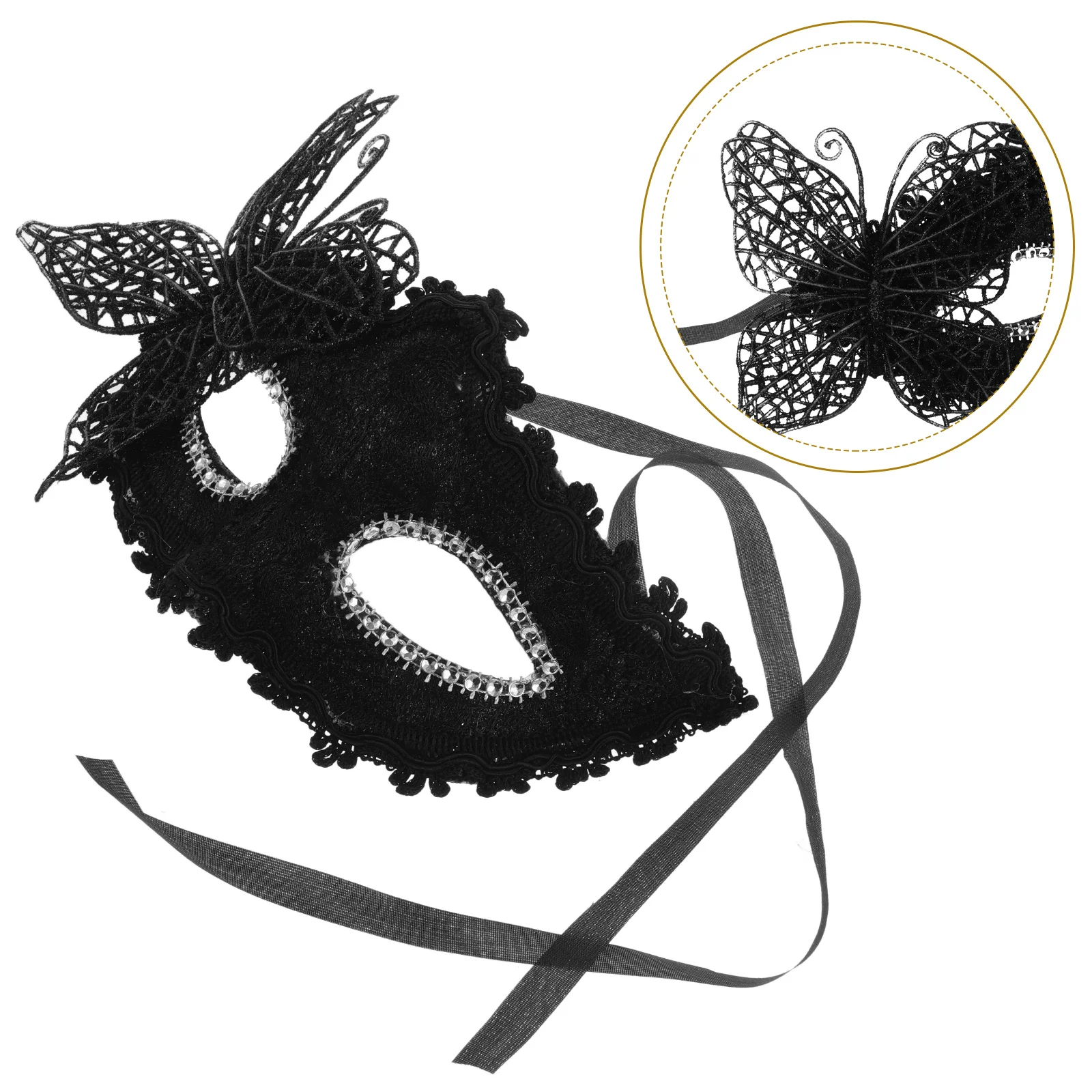 Half Face Mask Halloween Party Prop Decorative Masquerade Venetian Women Mask Lightweight Comfortable Elastic Stage
Half Face Mask Halloween Party Prop Decorative Masquerade Venetian Women Mask Lightweight Comfortable Elastic Stage