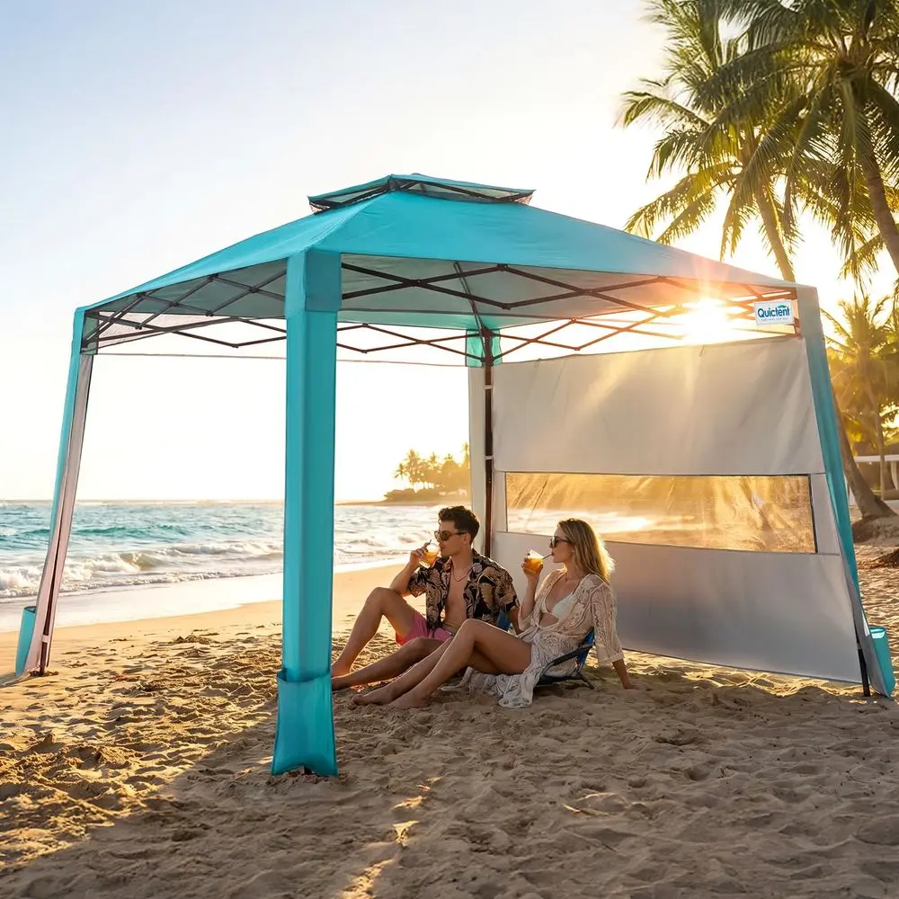 10x10 Pop Up Canopy Tent with 1 Sidewall Lightweight, Portable, and Versatile for Beach and Sporting Events with Sun Protection
10x10 Pop Up Canopy Tent with 1 Sidewall Lightweight, Portable, and Versatile for Beach and Sporting Events with Sun Protection