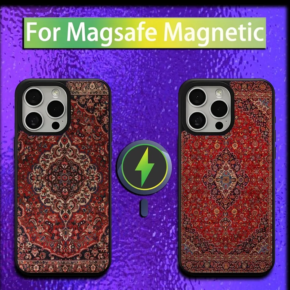 Persian Carpet Floral Pattern Phone Case For iPhone 16,15,14,13,12,11,Plus,Pro,Max,Mini Magsafe Magnetic Wireless Charging
Persian Carpet Floral Pattern Phone Case For iPhone 16,15,14,13,12,11,Plus,Pro,Max,Mini Magsafe Magnetic Wireless Charging