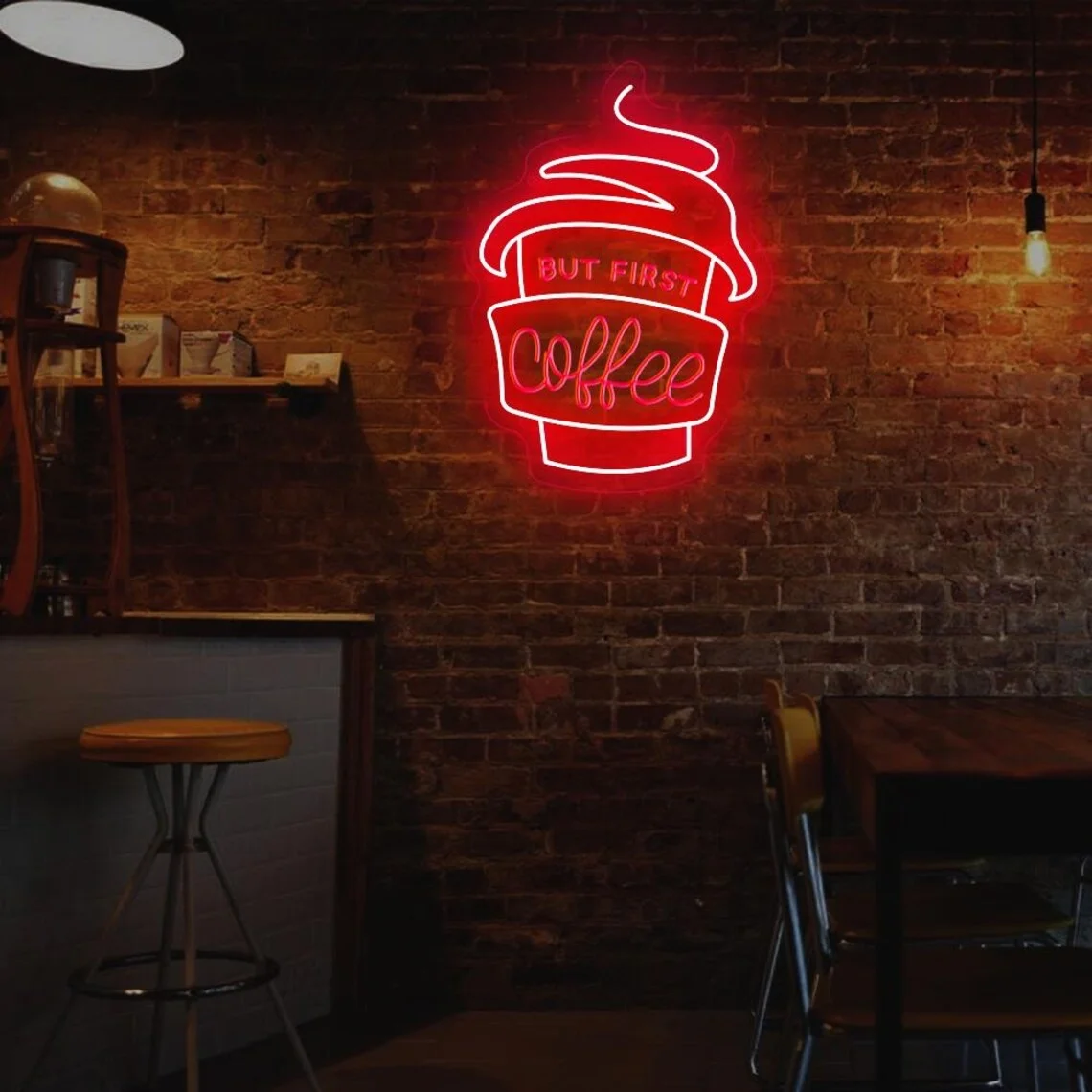 But First Coffee Neon Sign Cafe Wall Decor Coffee Bar Decor Coffee Lover Present 
But First Coffee Neon Sign Cafe Wall Decor Coffee Bar Decor Coffee Lover Present