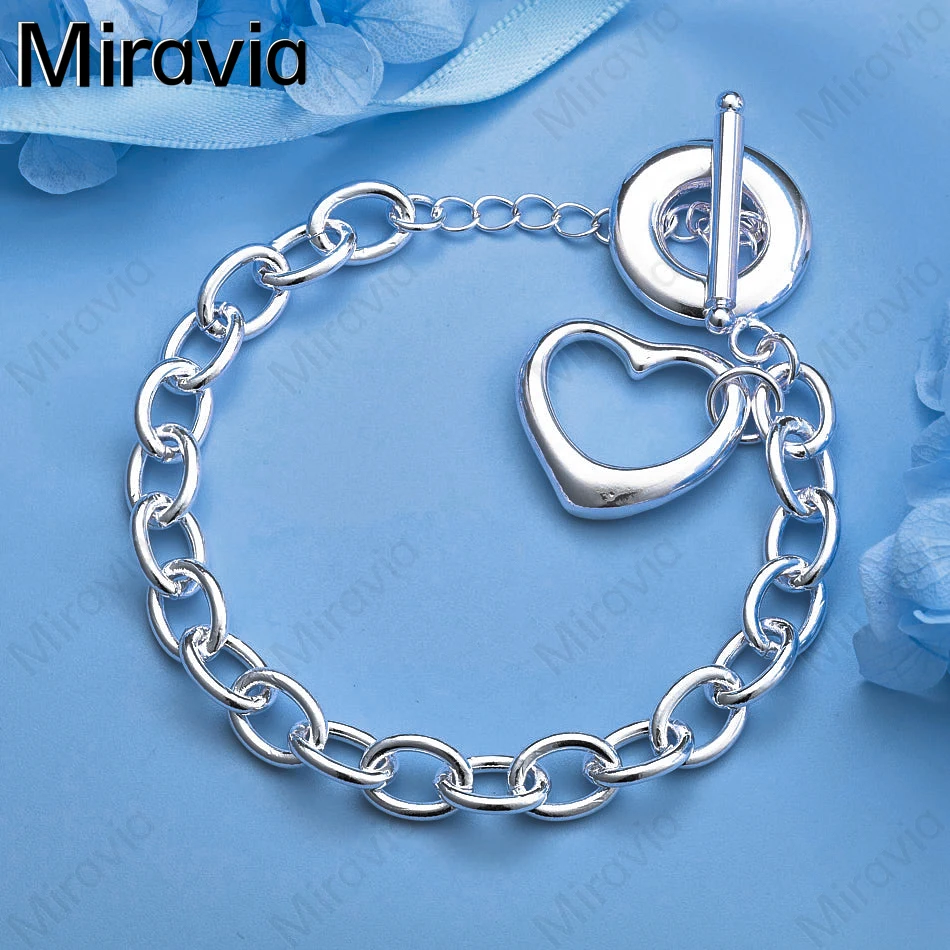 Miravia 925 Sterling Silver Love Ring Pendant Thick Chain Ot Buckle Bracelet Women'S Charm Fashion Party Wedding Holiday Gift Je
Miravia 925 Sterling Silver Love Ring Pendant Thick Chain Ot Buckle Bracelet Women'S Charm Fashion Party Wedding Holiday Gift Je
